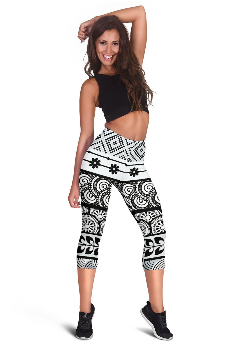 Polynesian Line Tribal Women Capris