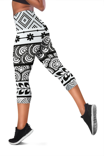 Polynesian Line Tribal Women Capris