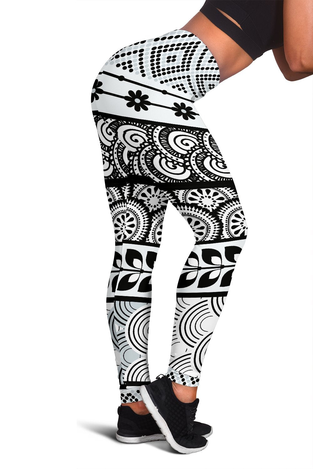 Polynesian Line Tribal Women Leggings