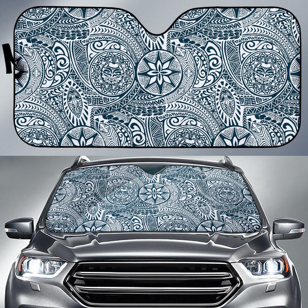 Polynesian Pattern Print Design A03 Car Sun Shades-JORJUNE.COM