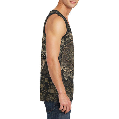 Polynesian Sea Turtle Hawaiian Mandala Men Tank Top