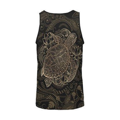 Polynesian Sea Turtle Hawaiian Mandala Men Tank Top