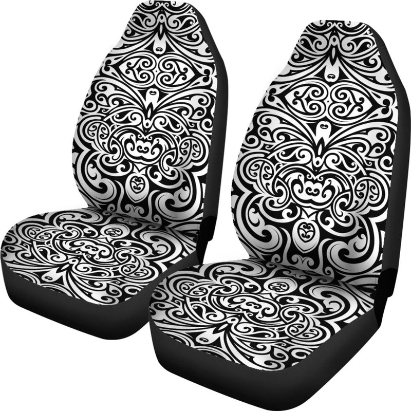 Polynesian Tattoo Pattern Universal Fit Car Seat Covers