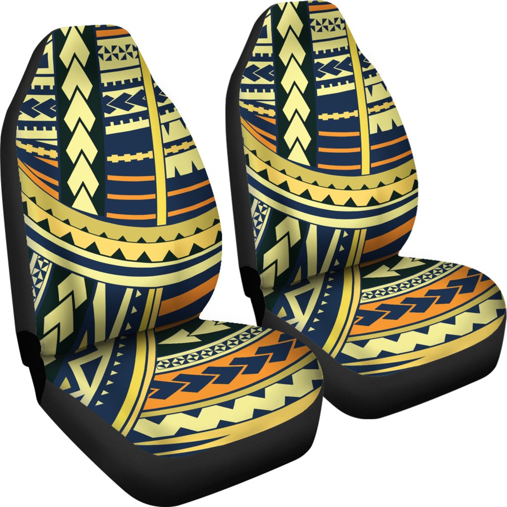 Polynesian Tattoo Print Universal Fit Car Seat Covers