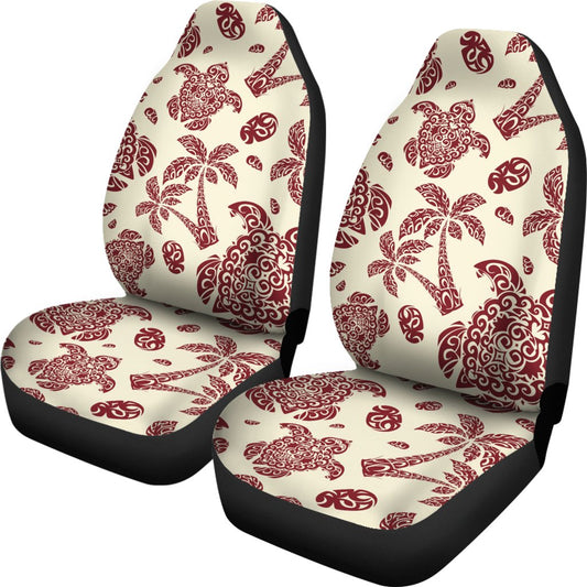 Polynesian Tattoo Turtle Themed Universal Fit Car Seat Covers