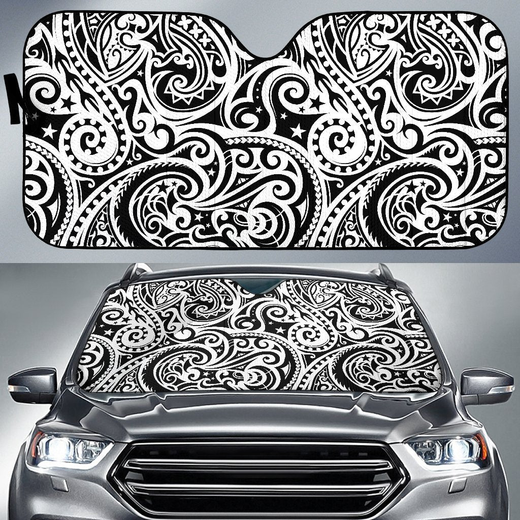Polynesian Traditional Tribal Car Sun Shade-JorJune
