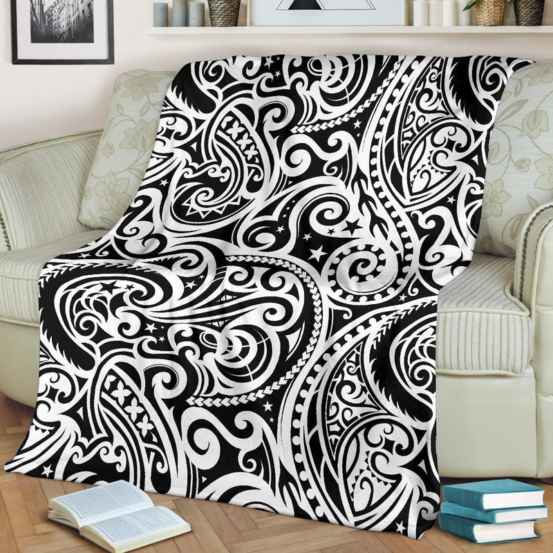 Polynesian Traditional Tribal Fleece Blanket