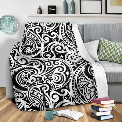 Polynesian Traditional Tribal Fleece Blanket