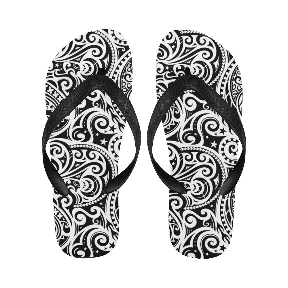 Polynesian Traditional Tribal Flip Flops-JorJune