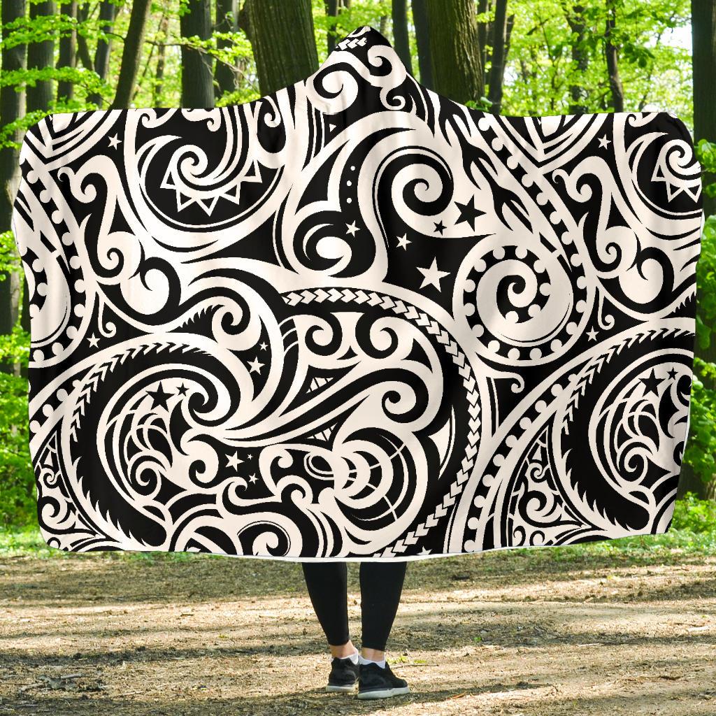 Polynesian Traditional Tribal Hooded Blanket-JORJUNE.COM