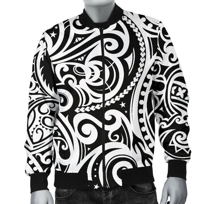 Polynesian Traditional Tribal Men Casual Bomber Jacket