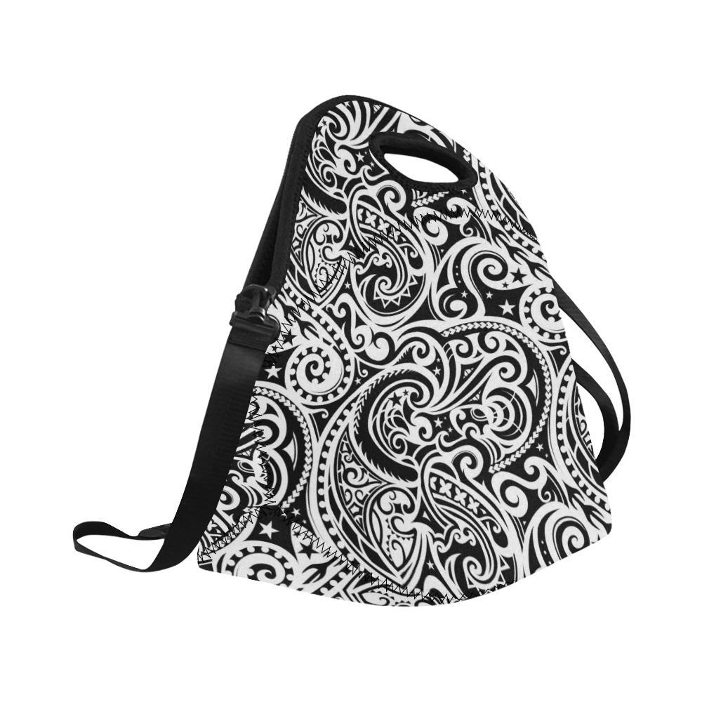 Polynesian Traditional Tribal Neoprene Lunch Bag-JorJune