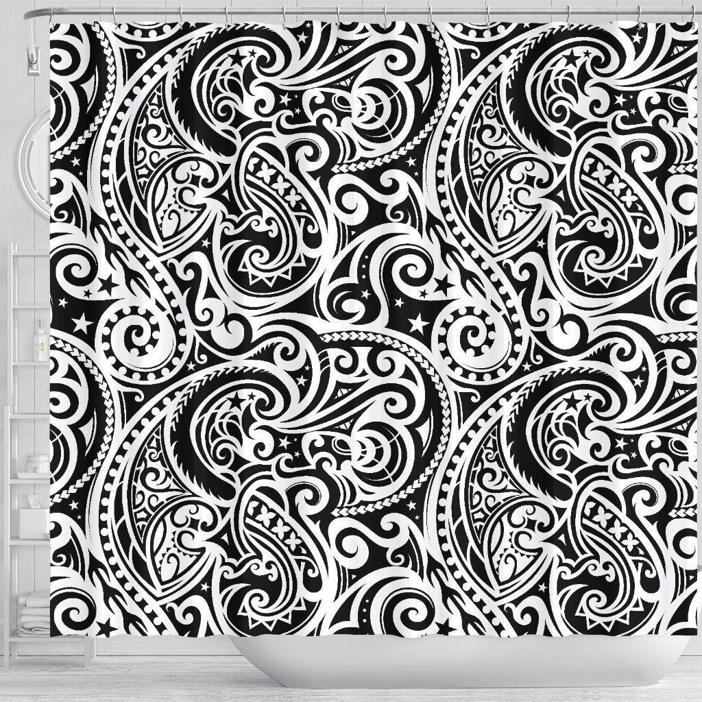 Polynesian Traditional Tribal Shower Curtain