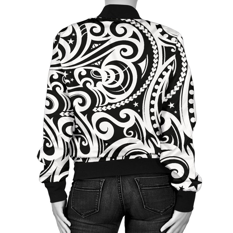 Polynesian Traditional Tribal Women Casual Bomber Jacket