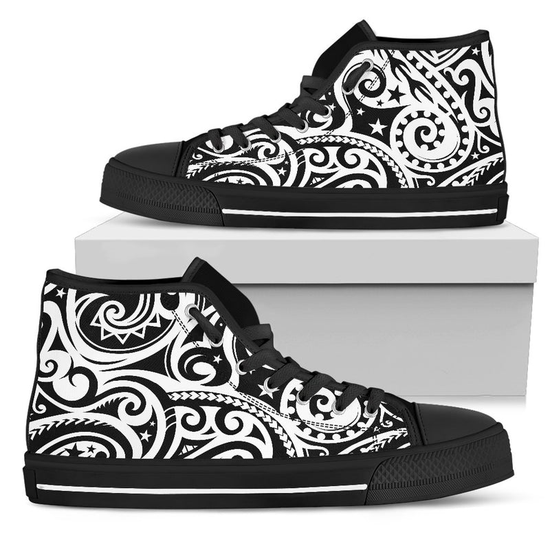 Polynesian Traditional Tribal Women High Top Shoes