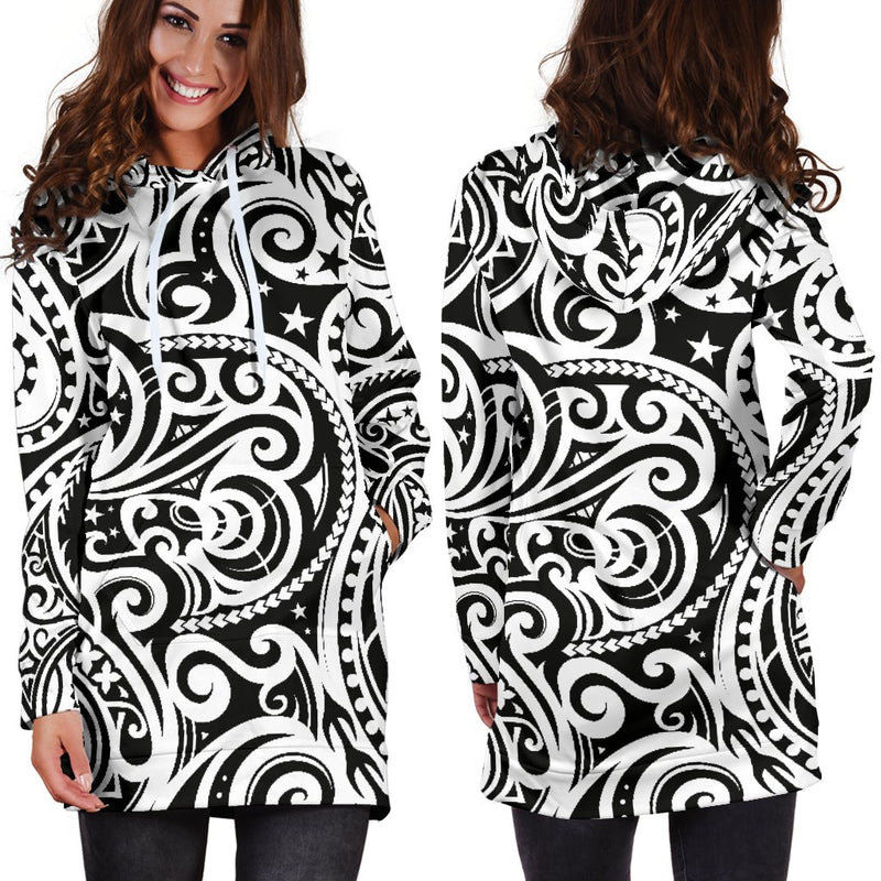 Polynesian Traditional Tribal Women Hoodie Dress