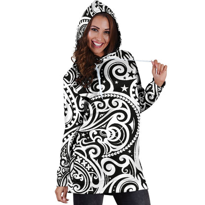 Polynesian Traditional Tribal Women Hoodie Dress