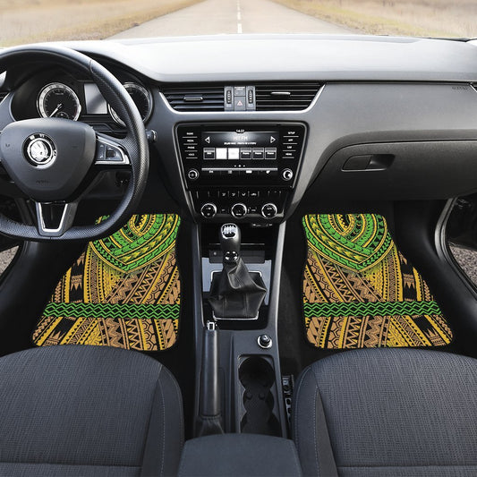 Polynesian Hawaiian Tribal Color Car Floor Mats