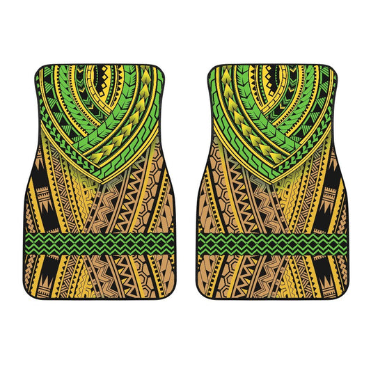 Polynesian Hawaiian Tribal Color Car Floor Mats