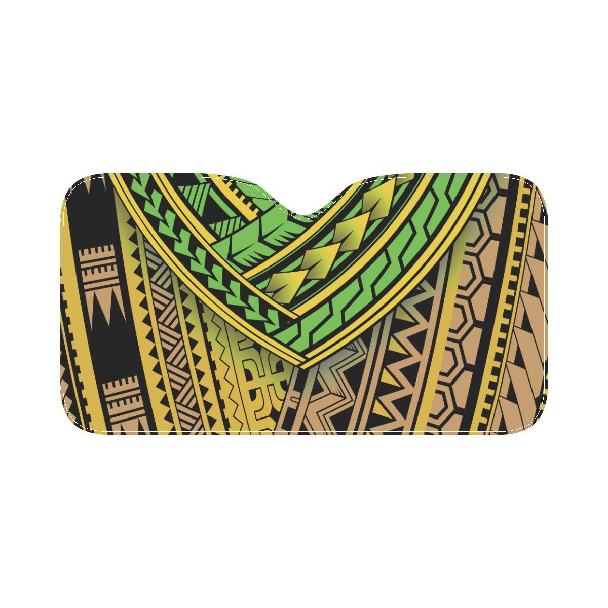 Polynesian Tribal Color Car Sun Shade-JorJune