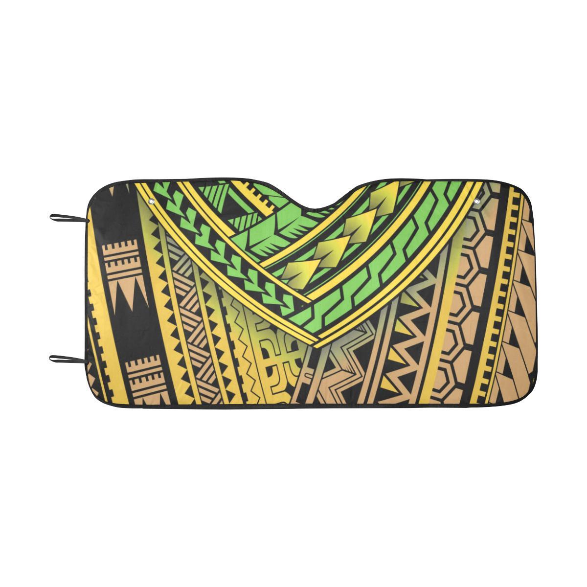 Polynesian Tribal Color Car Sun Shade-JorJune