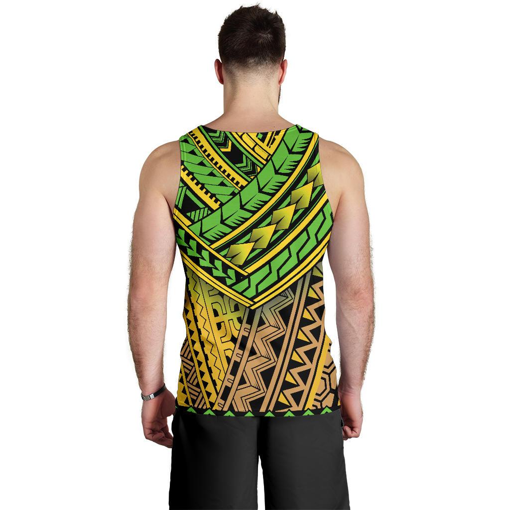 Polynesian Tribal Color Men Tank Top