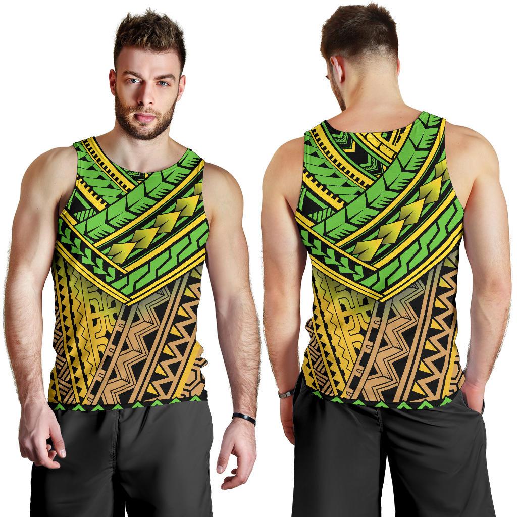 Polynesian Tribal Color Men Tank Top