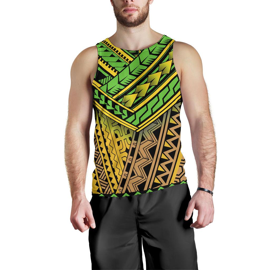 Polynesian Tribal Color Men Tank Top