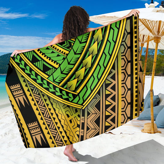 Polynesian Tribal Color Sarong Pareo Wrap
