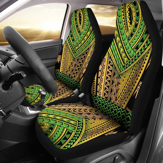 Polynesian Hawaiian Tribal Color Universal Fit Car Seat Covers