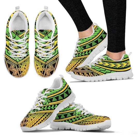 Polynesian Hawaiian Tribal Color Women Sneakers