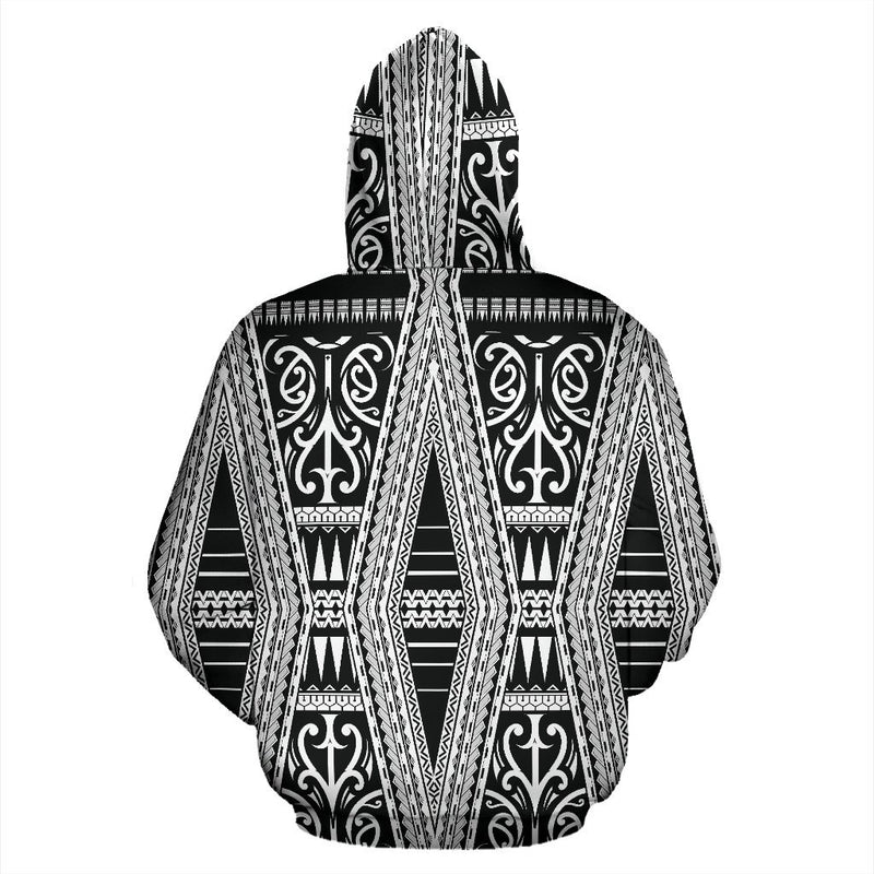 Polynesian Hawaiian Tribal Design All Over Zip Up Hoodie