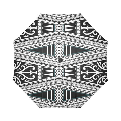 Polynesian Tribal Design Automatic Foldable Umbrella
