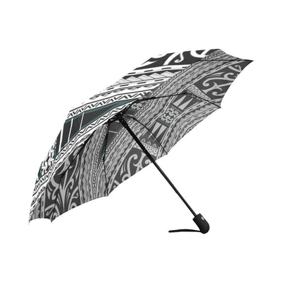 Polynesian Tribal Design Automatic Foldable Umbrella