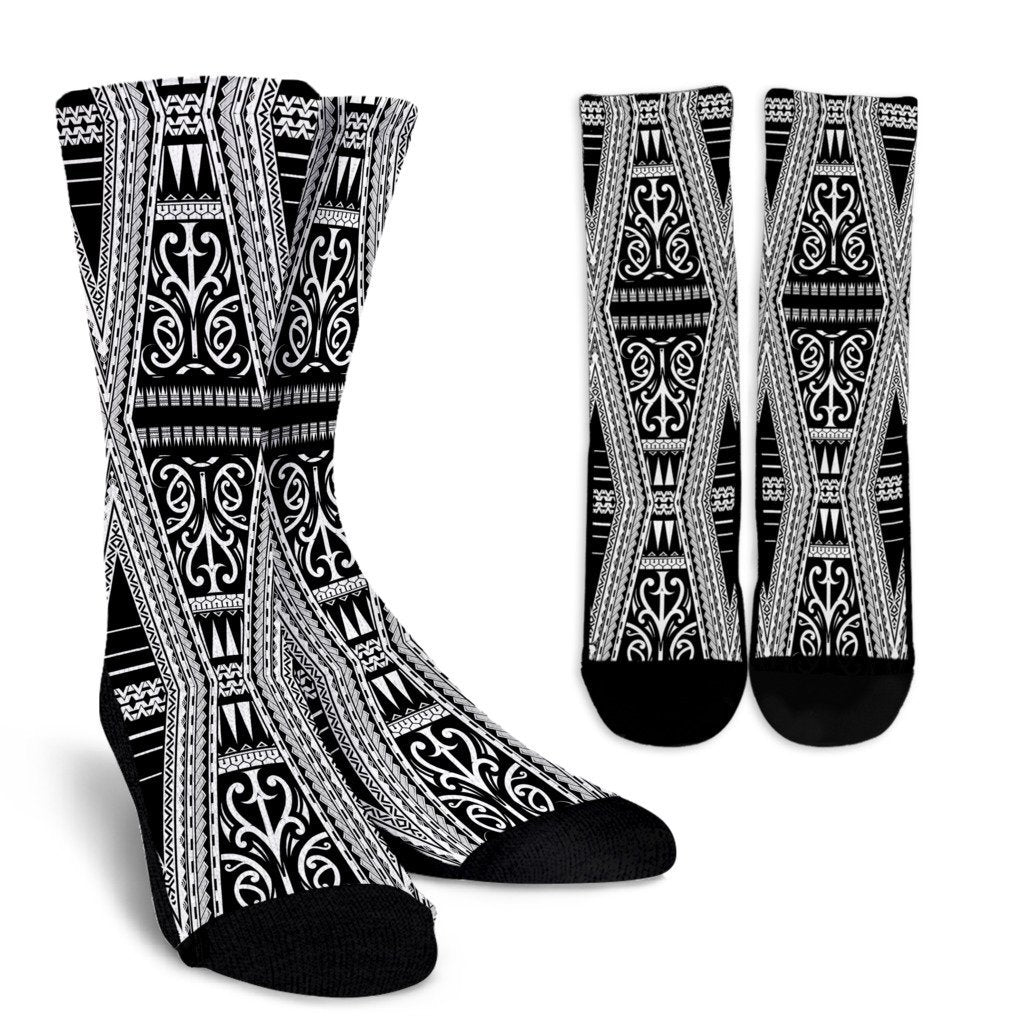 Polynesian Hawaiian Tribal Design Crew Socks