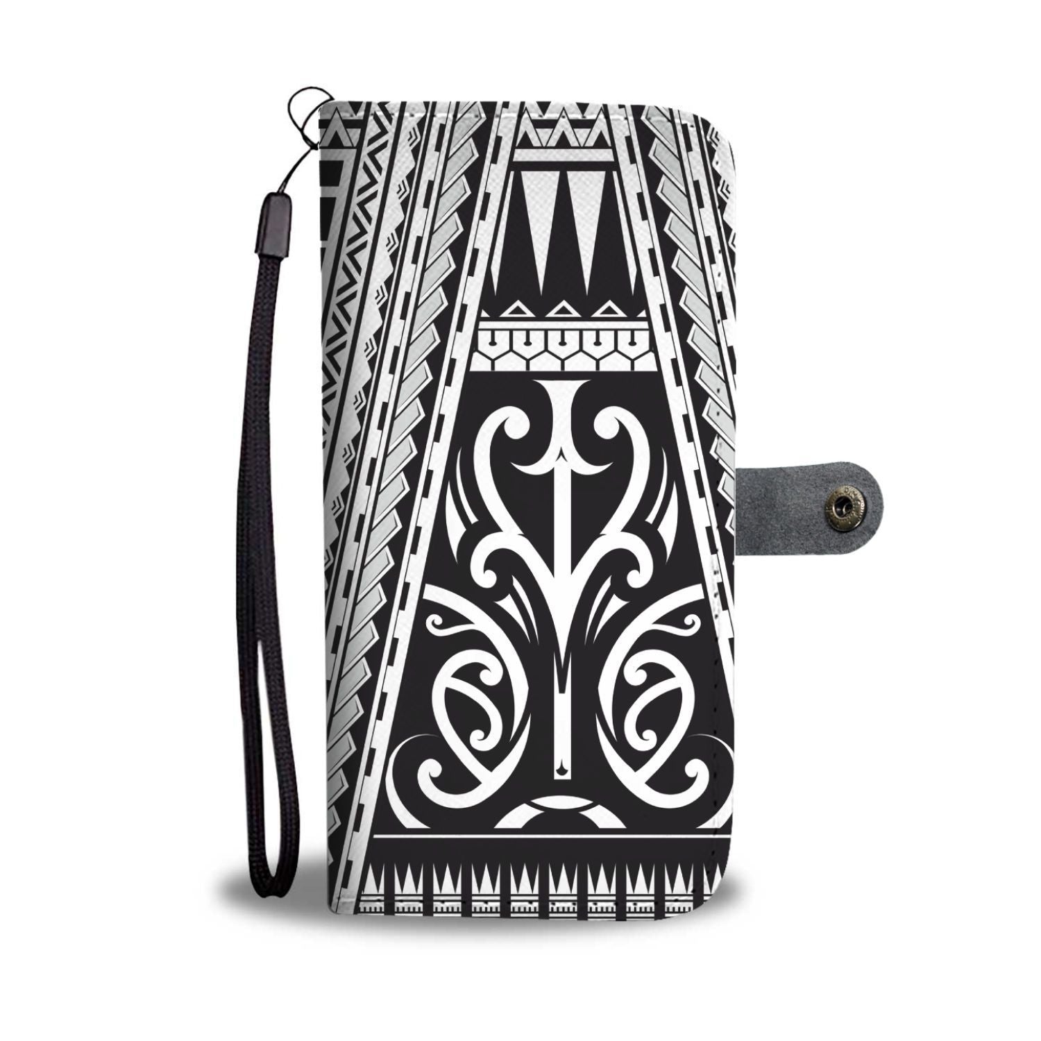 Polynesian Hawaiian Tribal Design Wallet Phone Case