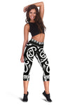 Polynesian Tribal Design Women Capris