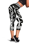 Polynesian Tribal Design Women Capris