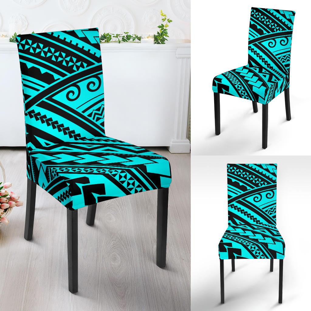 Polynesian Tribal Dining Chair Slipcover-JORJUNE.COM