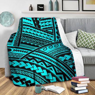 Polynesian Tribal Fleece Blanket