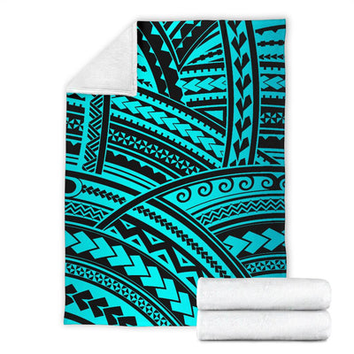 Polynesian Tribal Fleece Blanket