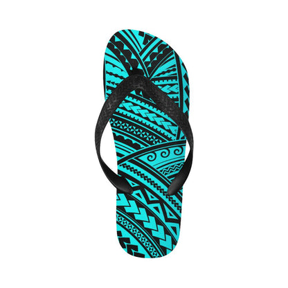 Polynesian Tribal Flip Flops-JorJune