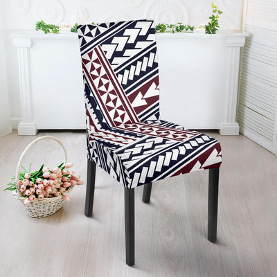 Polynesian Tribal line Dining Chair Slipcover-JORJUNE.COM