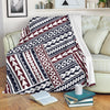 Polynesian Tribal Line Fleece Blanket