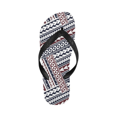 Polynesian Tribal line Flip Flops-JorJune