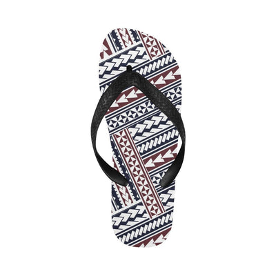 Polynesian Tribal line Flip Flops-JorJune