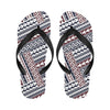 Polynesian Tribal line Flip Flops-JorJune