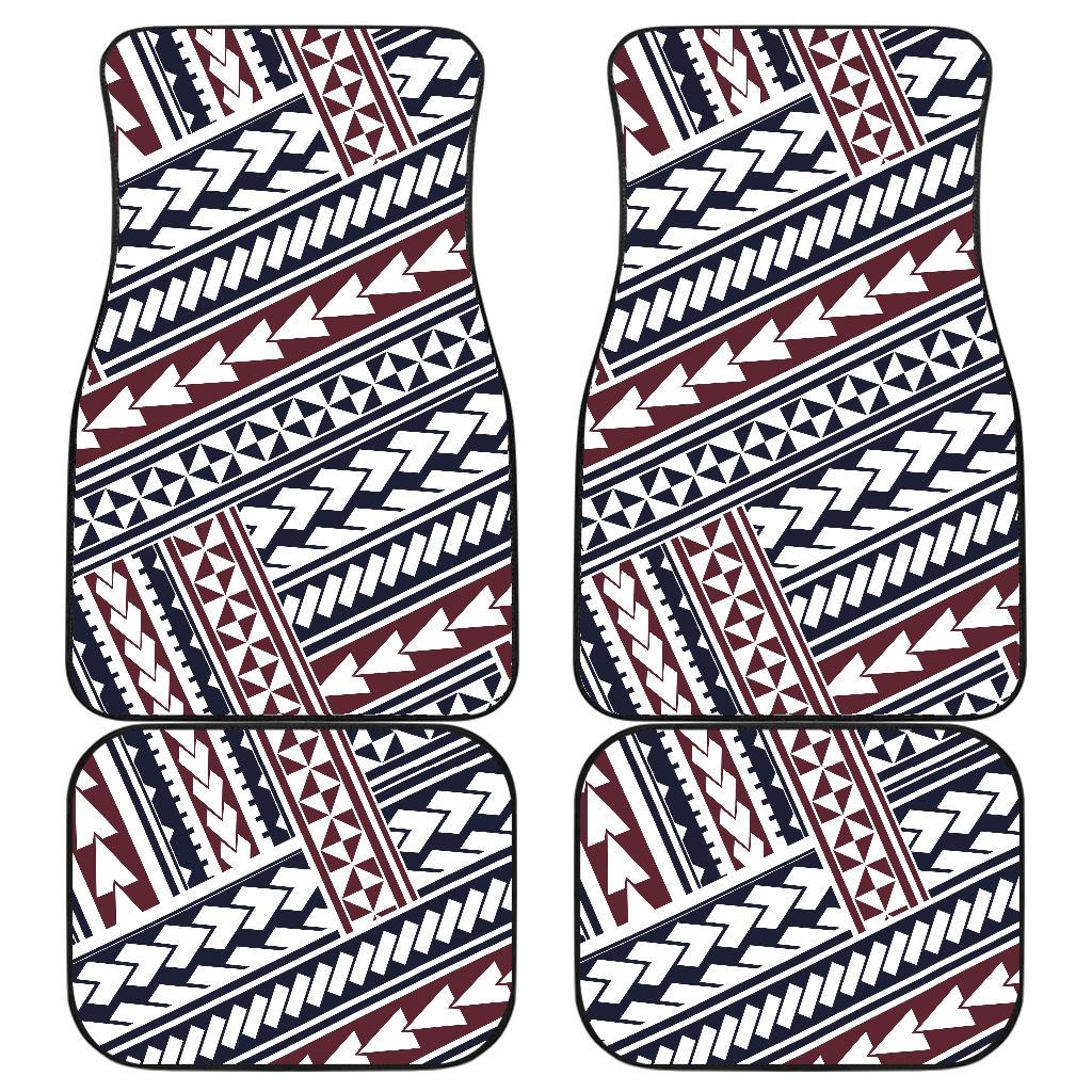 Polynesian Tribal line Front and Back Car Floor Mats