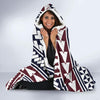 Polynesian Tribal line Hooded Blanket-JORJUNE.COM