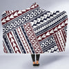 Polynesian Tribal line Hooded Blanket-JORJUNE.COM